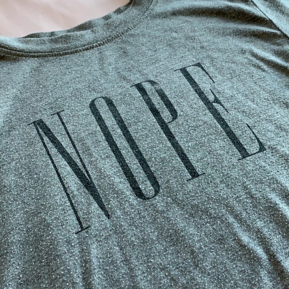 NOPE Shirt Gray - Picture 2 of 3